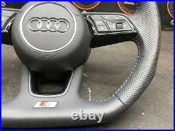 2018 Audi A3 8v S-line Flat Bottom Steering Wheel With Air A/bag Bag Complete