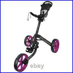 2024 FastFold Mission 5.0 Golf Trolley 3-Wheel Compact Push Cart Choose Colours