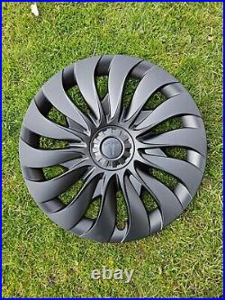2024 Tesla Model 3 Wheel Cover 18 Inch Hubcaps OEM Matte Black (RRP£115)