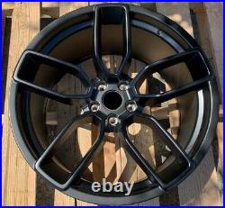 20 Inch Matte Black Wheels 20x9.5 / 20x10.5 Fit Dodge Charger Challenger Set 4