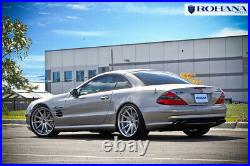 20 Rohana Rc10 Machined Silver Concave Wheels For Mercedes W213 E300 E400 E450