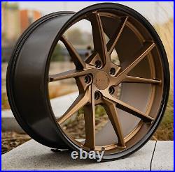 20 Tesla Model S Riviera Rf1 Flow Formed M/bronze G/blk Lip 10j 11j Alloys