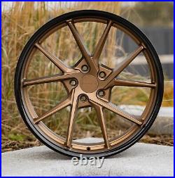 20 Tesla Model S Riviera Rf1 Flow Formed M/bronze G/blk Lip 10j 11j Alloys