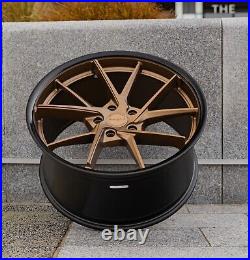 20 Tesla Model S Riviera Rf1 Flow Formed M/bronze G/blk Lip 10j 11j Alloys