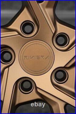 20 Tesla Model S Riviera Rf1 Flow Formed M/bronze G/blk Lip 10j 11j Alloys