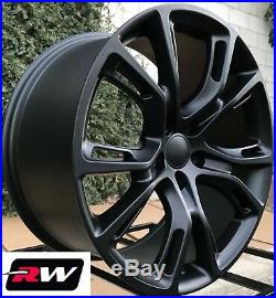 20 inch RW Wheels for Grand Cherokee SRT8 Spider Monkey 20x10 Matte Black Rims