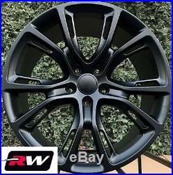 20 inch RW Wheels for Grand Cherokee SRT8 Spider Monkey 20x10 Matte Black Rims