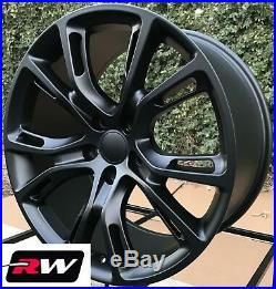 20 inch RW Wheels for Grand Cherokee SRT8 Spider Monkey 20x10 Matte Black Rims