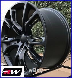 20 inch RW Wheels for Grand Cherokee SRT8 Spider Monkey 20x10 Matte Black Rims