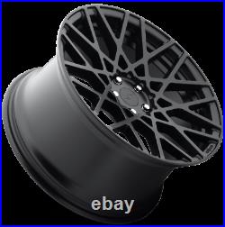 20x10 Rotiform BLQ R112 5x112 +35 Matte Black Wheels (Set of 4)