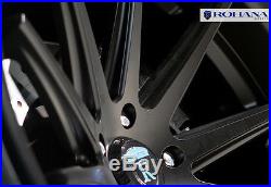 20x11 +28 Rohana RC10 5x112 Matte Black Wheels Fit Audi S5 V8 Deep Concave Rim