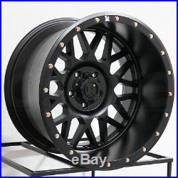 20x12 Flat Black Wheels COW KT02 6x139.7/6x5.5 -49 (Set of 4)