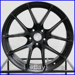 20x9/20x10.5 Matte Black Wheels Aodhan LS007 LS7 5x112 30/35 (Set of 4)