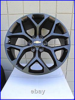 22 Chevrolet Silverado Suv Factory Style Matte Black New Set Of 4 Wheels 5668