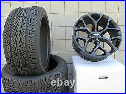 22 Chevrolet Tahoe Factory Style Matte Black Wheels 5668 Tires Nexen 2854522