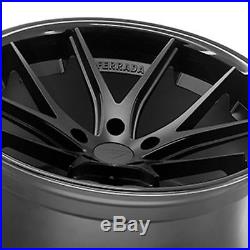 22 Ferrada FR2 22x9.5 Matte Black Concave Wheels for Dodge Charger SRT Hellcat