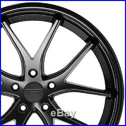 22 Ferrada FR2 22x9.5 Matte Black Concave Wheels for Dodge Charger SRT Hellcat