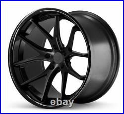 22 Ferrada Fr2 Matte Black Concave Wheels Rims Fits Dodge Charger Rt Se Srt8