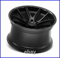 22 Ferrada Fr2 Matte Black Concave Wheels Rims Fits Dodge Charger Rt Se Srt8