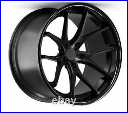 22 Ferrada Fr2 Matte Black Concave Wheels Rims Fits Dodge Charger Rt Se Srt8