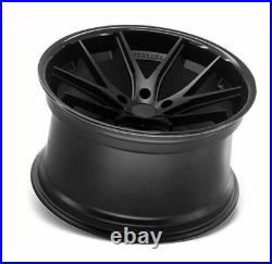 22 Ferrada Fr2 Matte Black Wheels Rims For Audi Q8 22x11 5x112