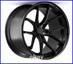 22 Ferrada Fr2 Matte Black Wheels Rims For Audi Q8 22x11 5x112