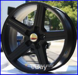 22 Inch Iroc Matte Black Wheels + Tires Camaro Impala Cutlass Monte Carlo Nova