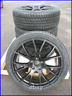 22 Jeep Grand Cherokee Hellcat Style New Matte Black Wheels Tires Set Of Four
