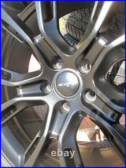 22 Jeep Grand Cherokee Srt8 Style New Matte Black Wheels Tires Set Of Four 9113