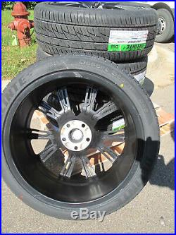 22 Jeep Grand Cherokee Srt8 Style New Matte Black Wheels Tires Set Of Four 9113