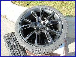 22 Jeep Grand Cherokee Srt8 Style New Matte Black Wheels Tires Set Of Four 9113