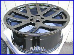 22 NEW FACTORY STYLE DODGE CHARGER SRT GLOSS BLACK WHEELS RIMS 22x9 2223