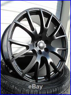 22 New Dodge Charger Srt Hellcat Satin Black Set Of 4 Wheels Rims Tires
