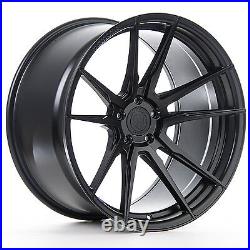 22 ROHANA RFX2 MATTE BLACK CONCAVE WHEELS FOR TESLA MODEL X 22x9 22x10.5