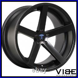 22 Rohana Rc22 Black Deep Concave Wheels Rims Fits Bmw E63 E64 645 650