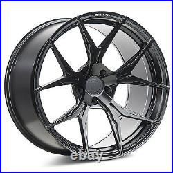 22 Rohana Rfx5 Matte Black Concave Wheels For Audi D4 D5 A8 2002 Present