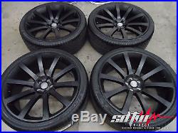 22 SRT-8 Style Matte Black Wheels Rims w Tires Fits Dodge Charger Chrysler 300