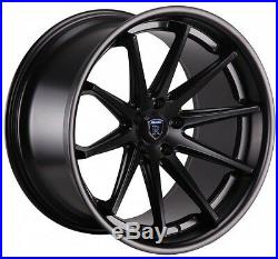 22x10.5 +42 Rohana RC10 5x120 Matte Black 22 Wheels Set For BMW X5M X6M