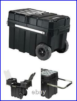 24in Rolling Tool Box with Wheels Craftsman Heavy Essential Workshop Storage USA