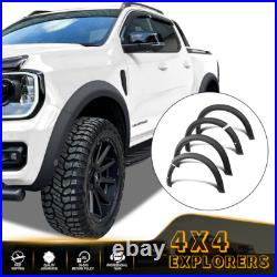 30mm MATTE BLACK WHEEL ARCHES Fits Ford Ranger Wildtrak 2023+ PARK ASSIST MODEL