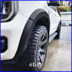 30mm MATTE BLACK WHEEL ARCHES Fits Ford Ranger Wildtrak 2023+ PARK ASSIST MODEL