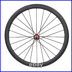 38mm Carbon Wheel Clincher Novatec Road Bike Front Rear Rim UD Matt 11s 700C