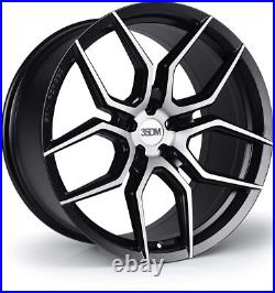 3sdm 0.5 20x9 5/112 Et25 Cb73.1 Matt Black Brushed Face Black & Polished