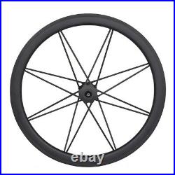 46mm DT350 Full Carbon Spoke Wheel Clincher Road Bike 700C Basalt Rim 3k matt 23