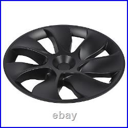 4PCS 19 Inch Wheel Hubcap For TeslaModel Y 2020 To 2023 Matte Black Symmetrical