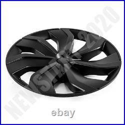 4PCS 19 Matte Black Wheel Cover Hubcaps Rim Cover Set For Tesla Model Y 2020-23