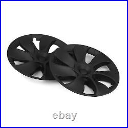 4PCS 19 Wheel Cover Hubcaps Rim Cover For Tesla Model Y 2020-2023 Matte Black