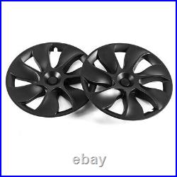 4PCS 19 Wheel Cover Hubcaps Rim Cover Set For Tesla Model Y 2020-23 Matte BLK D