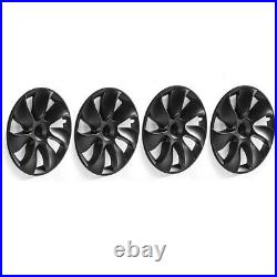 4PCS 19 Wheel Cover Hubcaps Rim Cover Set For Tesla Model Y 2020-23 Matte Black