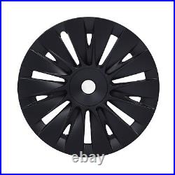 4PCS 19in Wheel Hub Cap Matte Black Sporty Wheel Rim Cover Part For Mo HEN